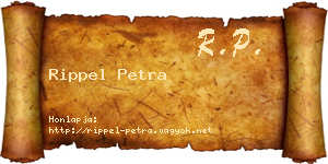Rippel Petra névjegykártya